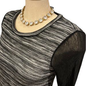 SIMPLY VERA VERA WANG Sweater Top Size S Long Sheer Sleeves